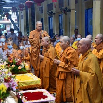 Lễ Cung Thỉnh Xá Lợi Cố HT Thượng Thiện Hạ Phước Từ Điện Thờ Về Tổ Đường